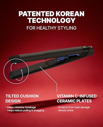 Ceramic Hair Straightener and Curling Iron Set