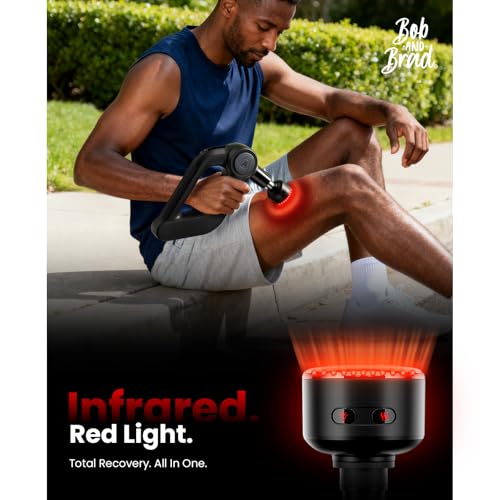 Dual Massage Gun Set with Light and Heat