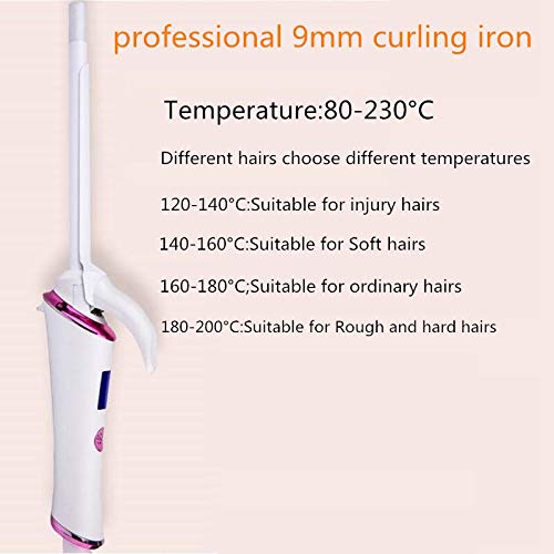 9mm LCD Ceramic Curling Iron
