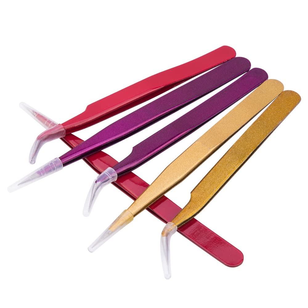 Precision Eyebrow and Eyelash Tweezer Set