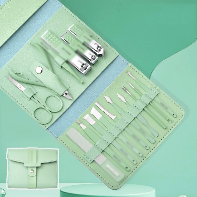 16-Piece Stainless Steel Nail Grooming Set
