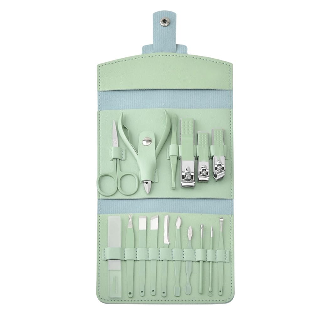 16-Piece Stainless Steel Nail Grooming Set