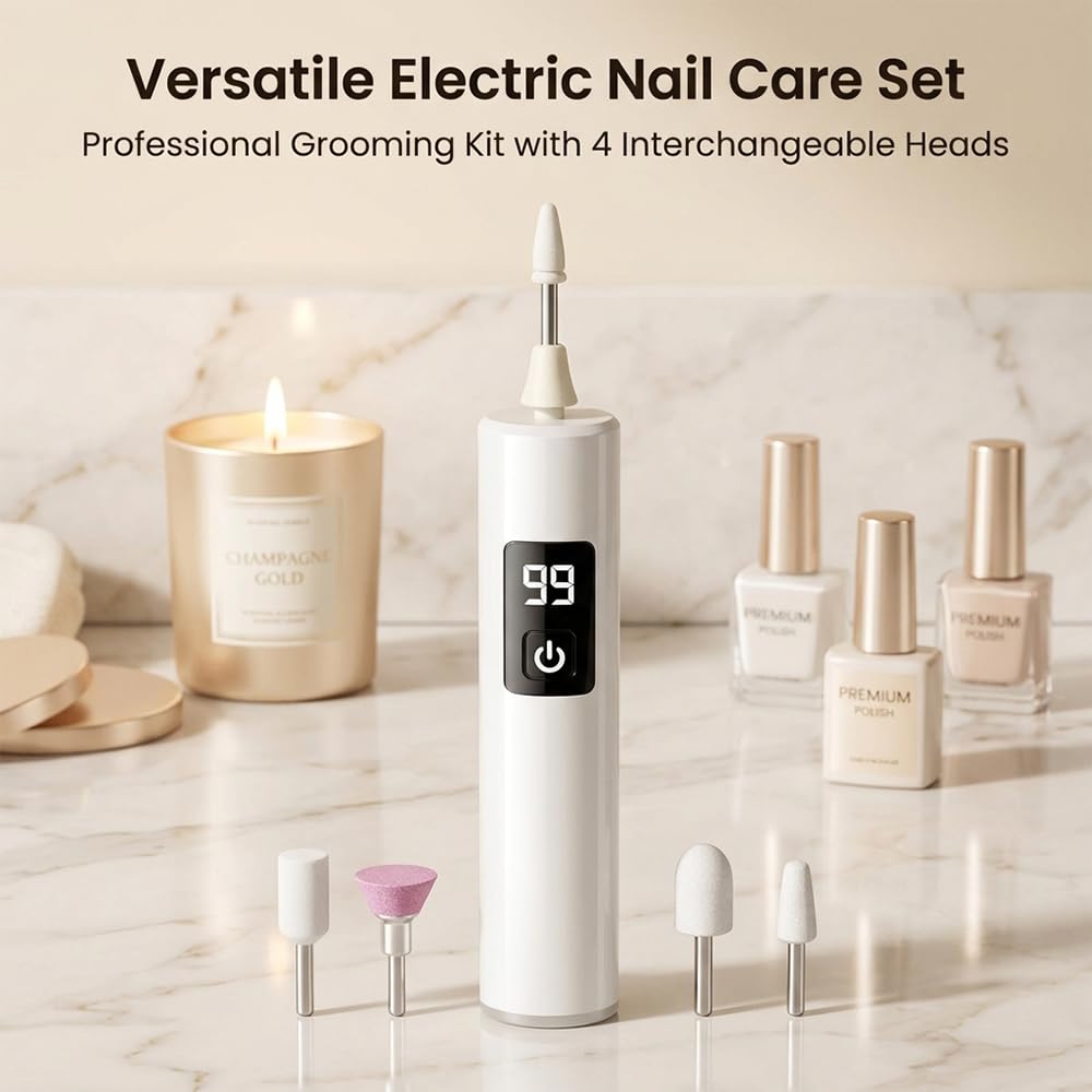 Cordless 3-Speed Electric Nail File