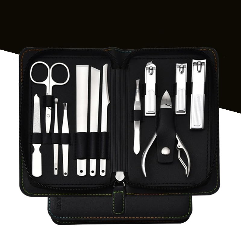 12-Piece Stainless Steel Nail Clipper Set