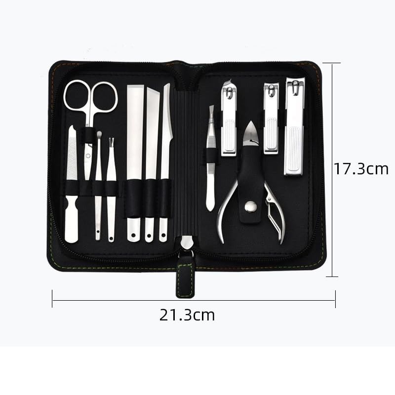 12-Piece Stainless Steel Nail Clipper Set