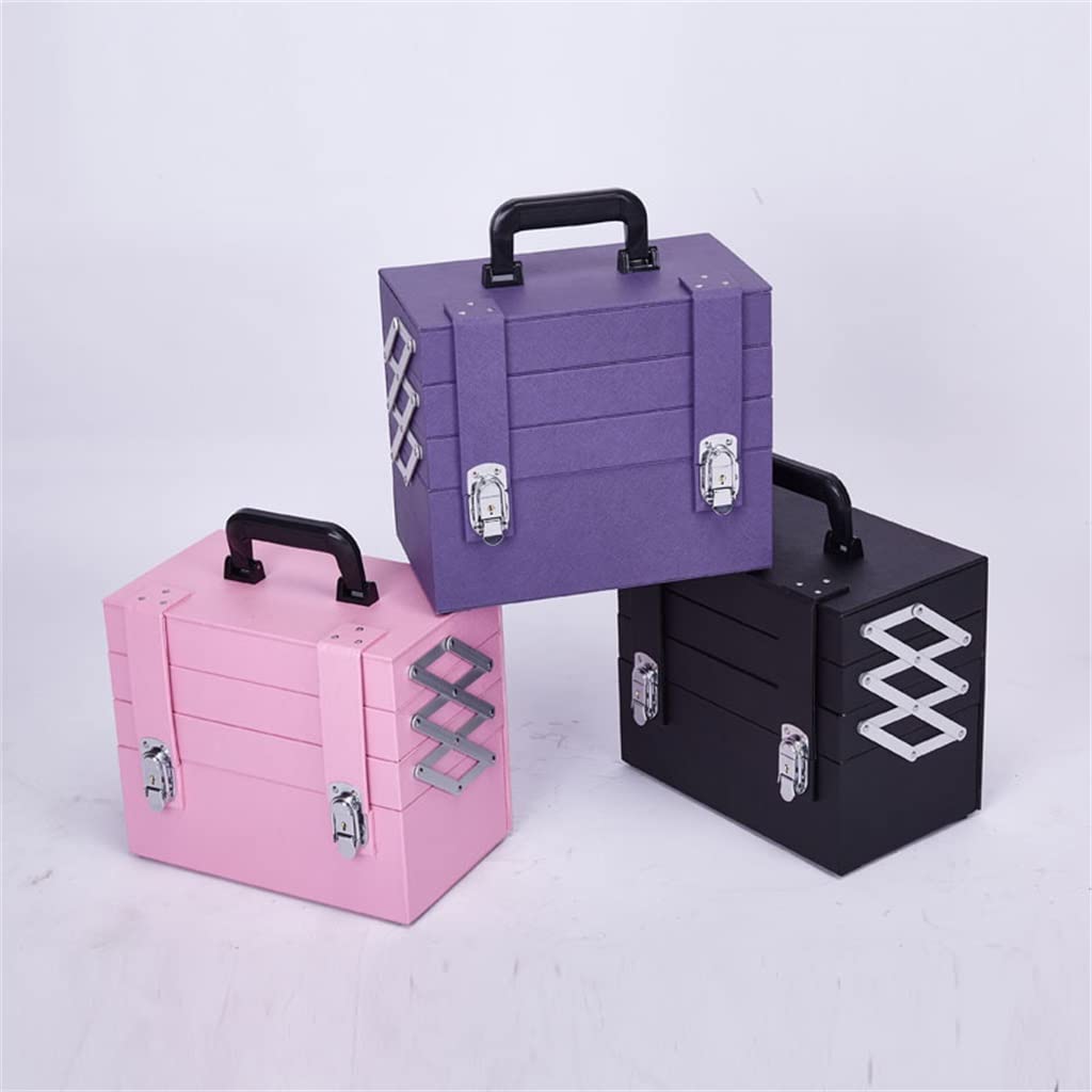 Multi-Layer Portable Cosmetic Storage Case