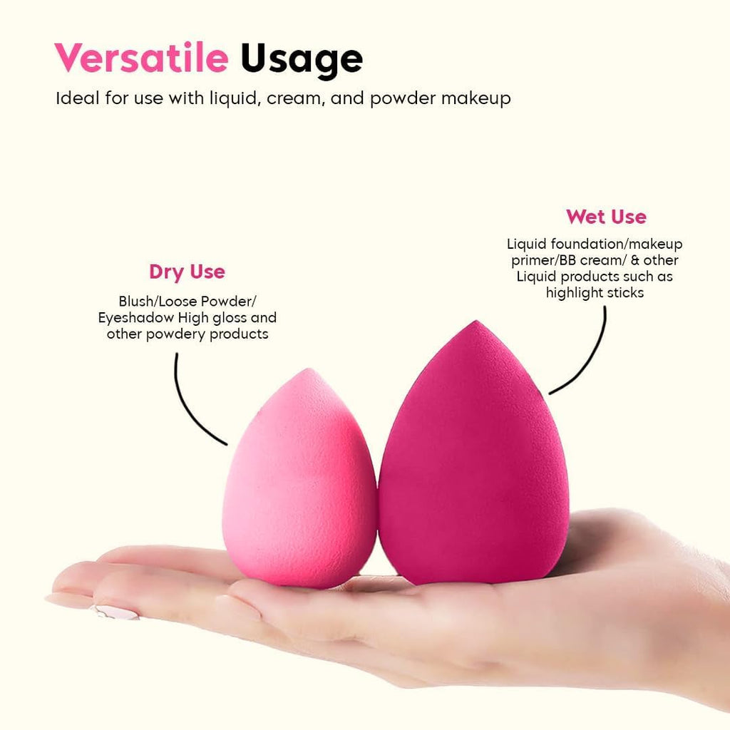 4-Piece Makeup Sponge Blender Set with Case
