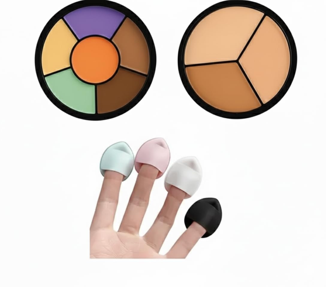 Concealer Palette and Makeup Sponge Set