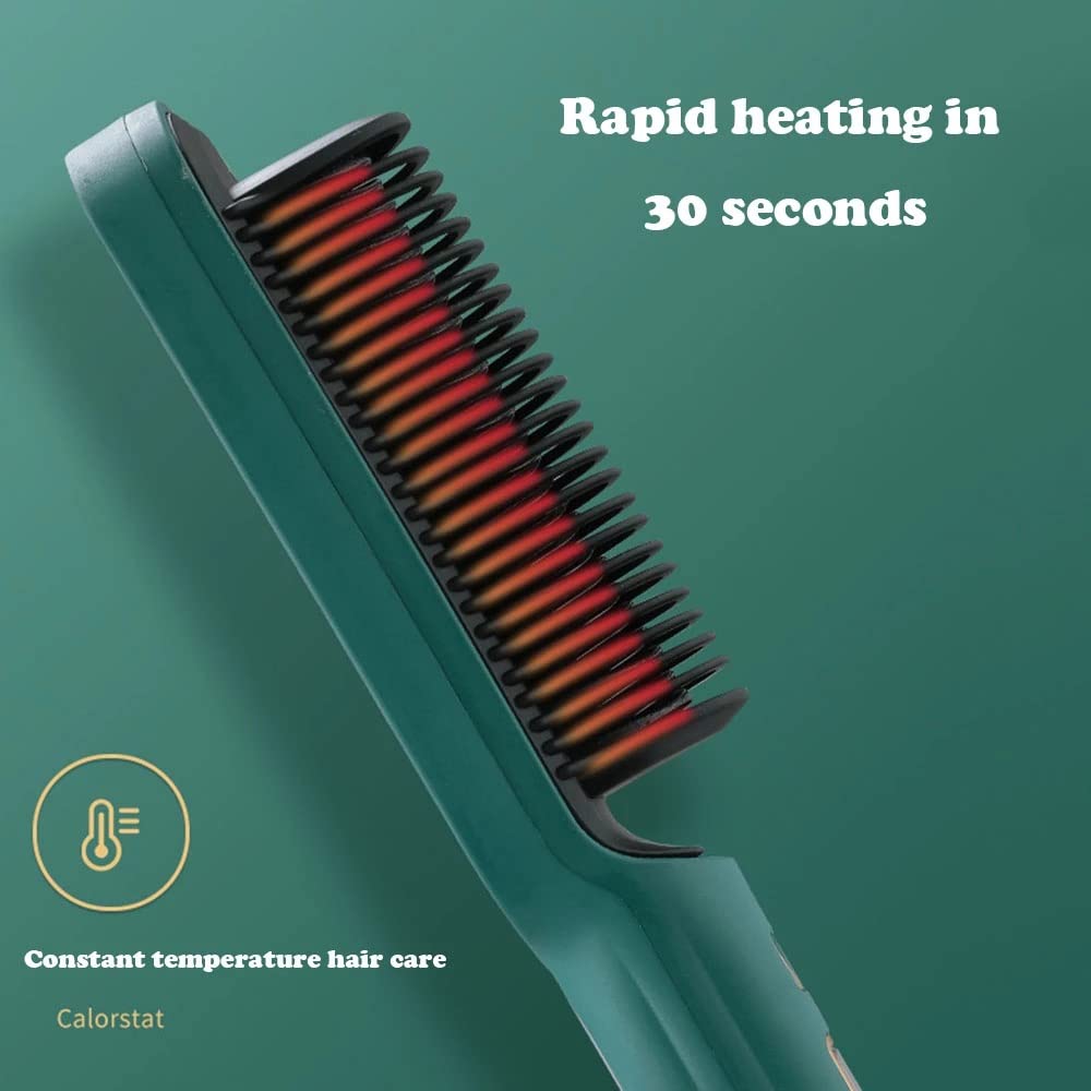 2-in-1 Ionic Straightening Brush with LCD
