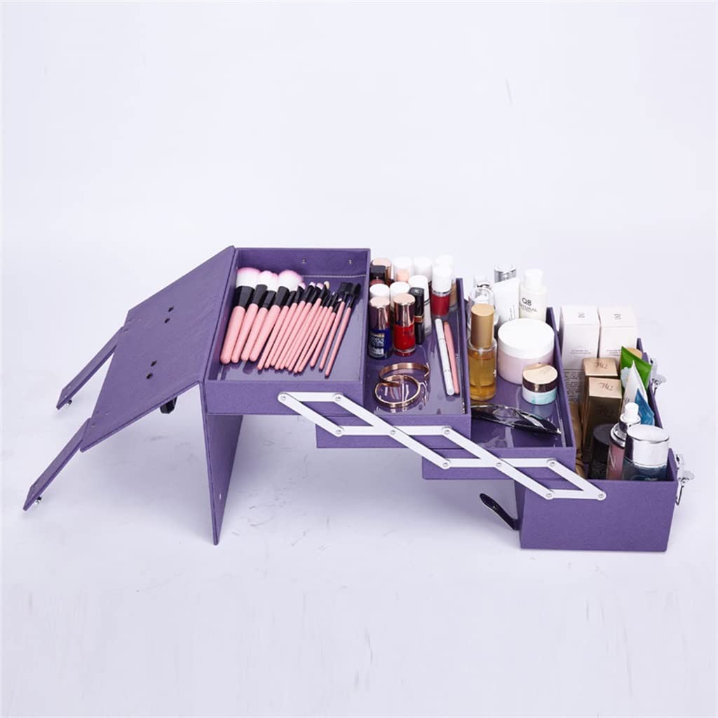 Multi-Layer Portable Cosmetic Storage Case
