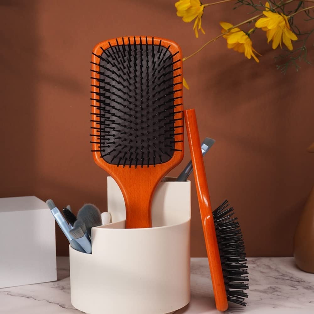 Wooden Air-Cushion Massage Hairbrush