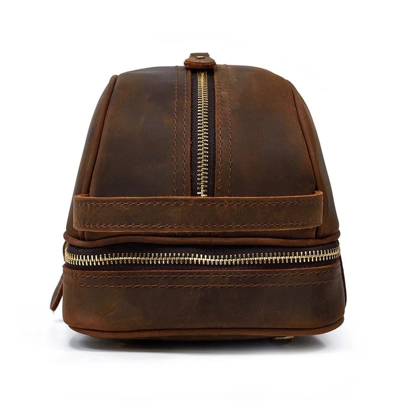 Leather Travel Toiletry Bag