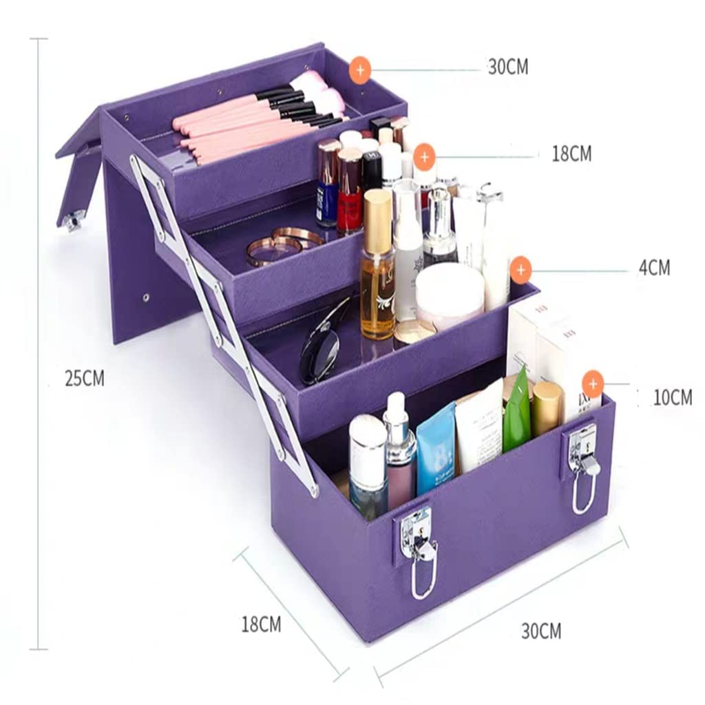Multi-Layer Portable Cosmetic Storage Case