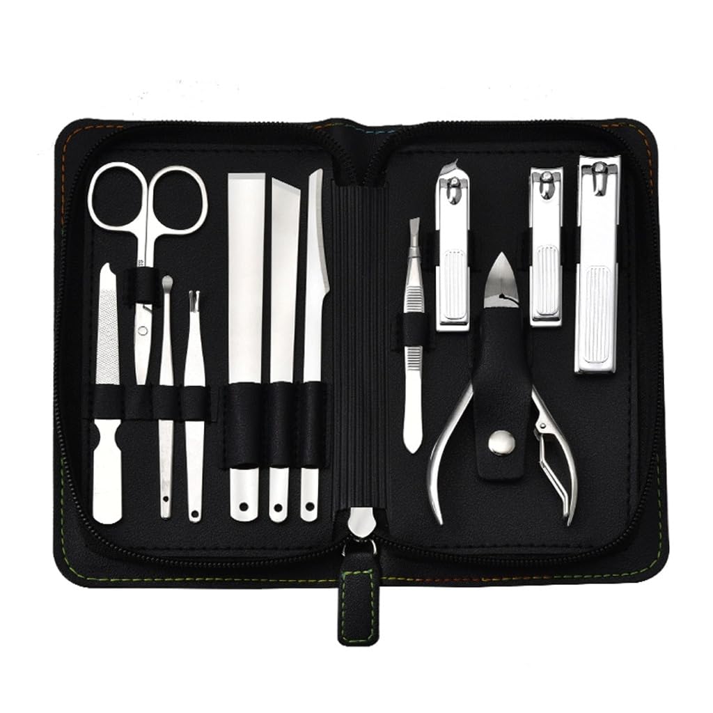 12-Piece Stainless Steel Nail Clipper Set