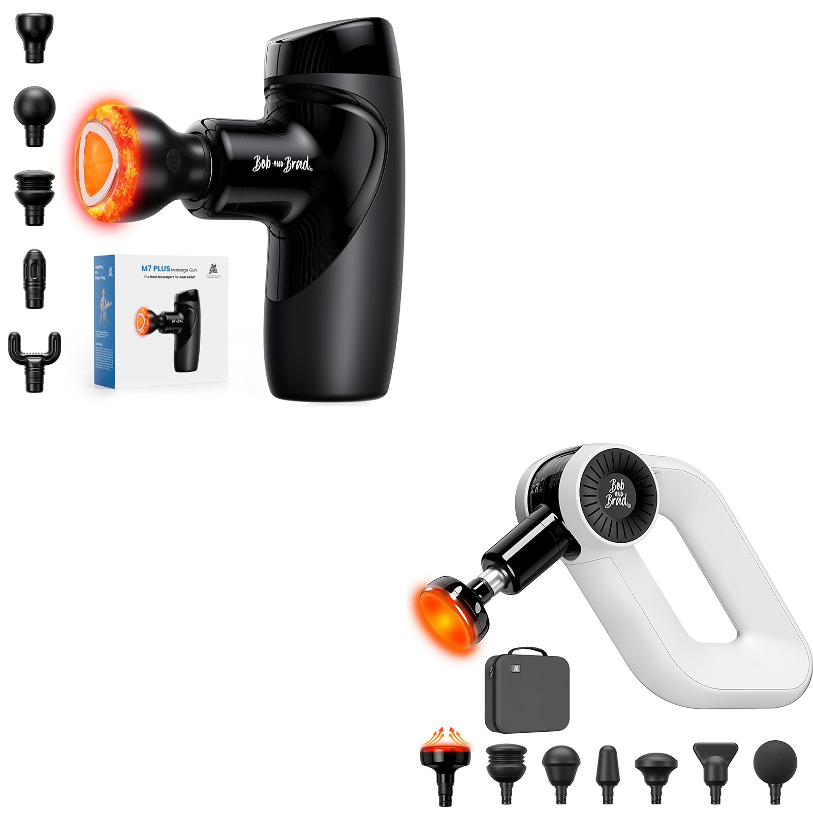 Dual Heated Massage Gun Set