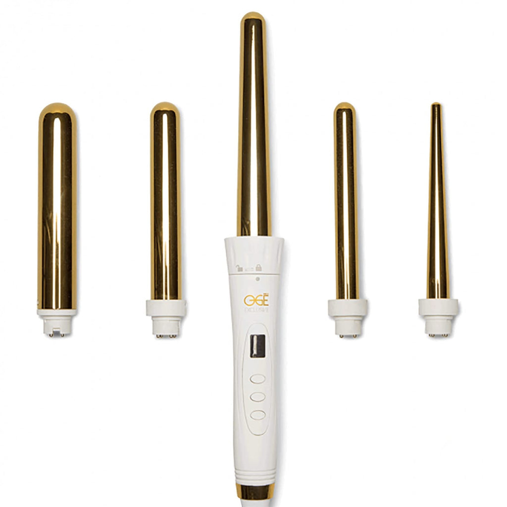 5-in-1 Gold Curling Iron Set