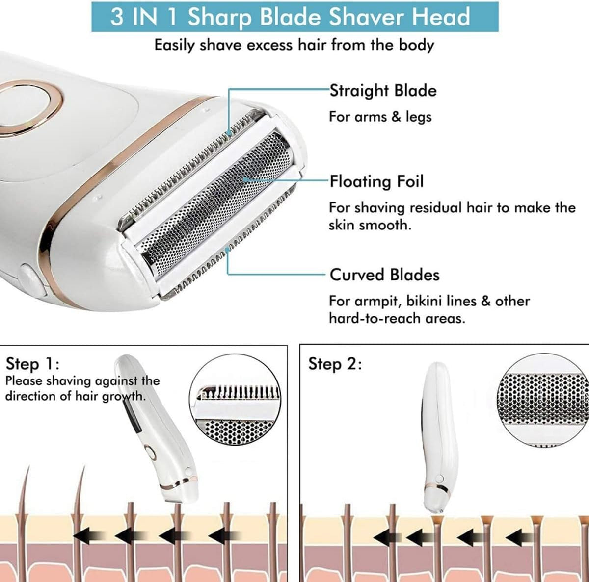 2-Piece Rechargeable Travel Shaver Set