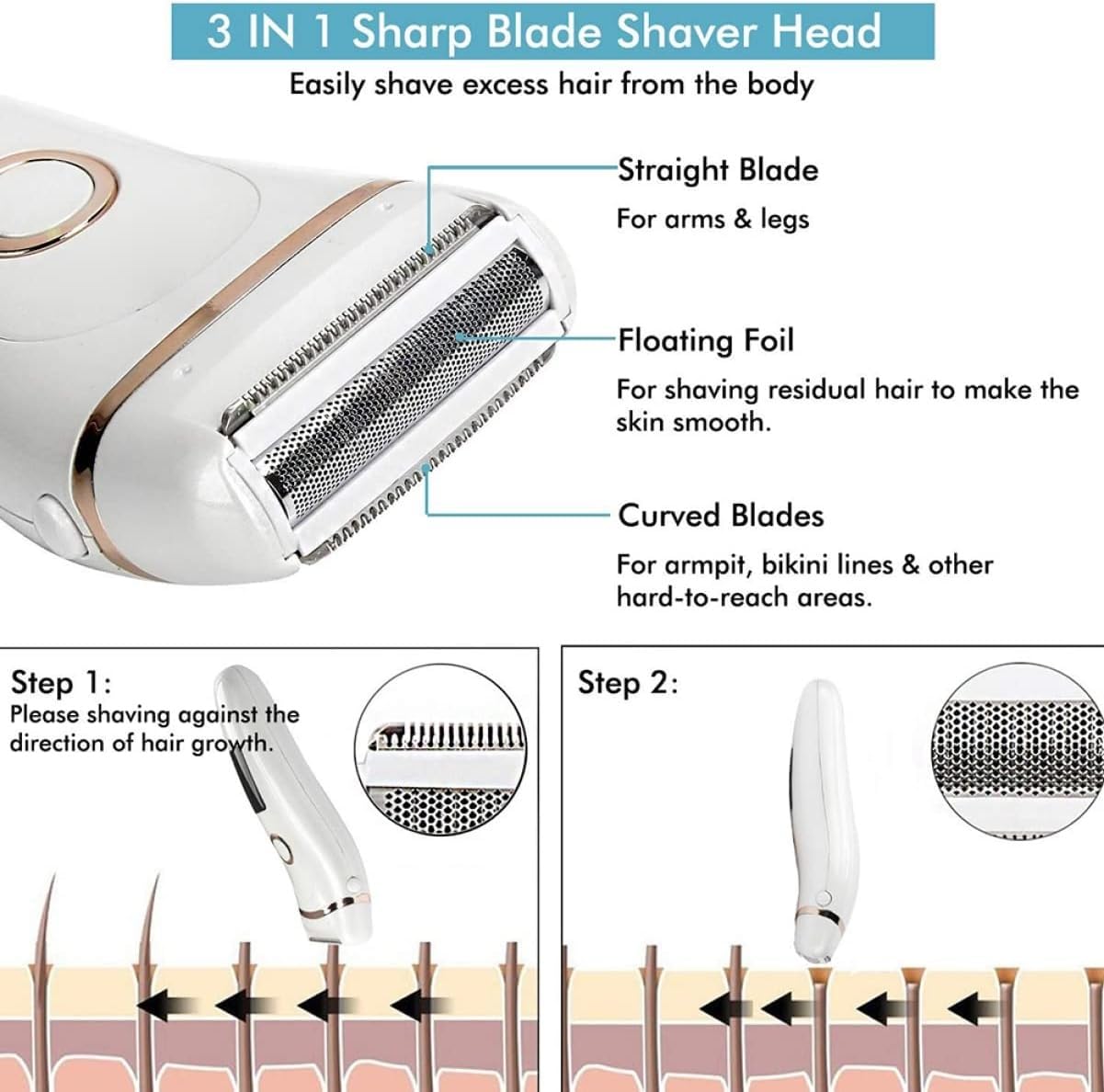2-Piece Rechargeable Travel Shaver Set