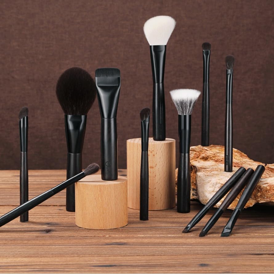 12-Piece Natural Hair Makeup Brush Set