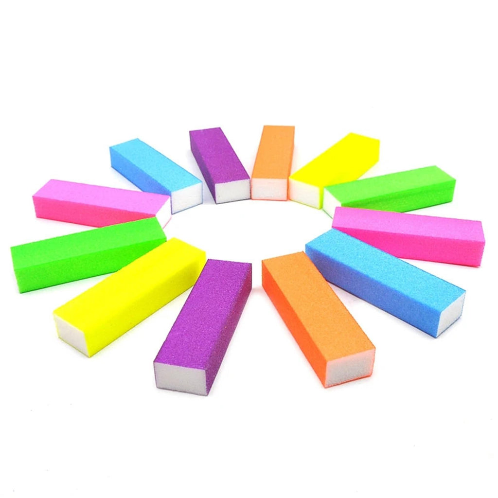 100-Piece Sponge Nail Buffer Block Set