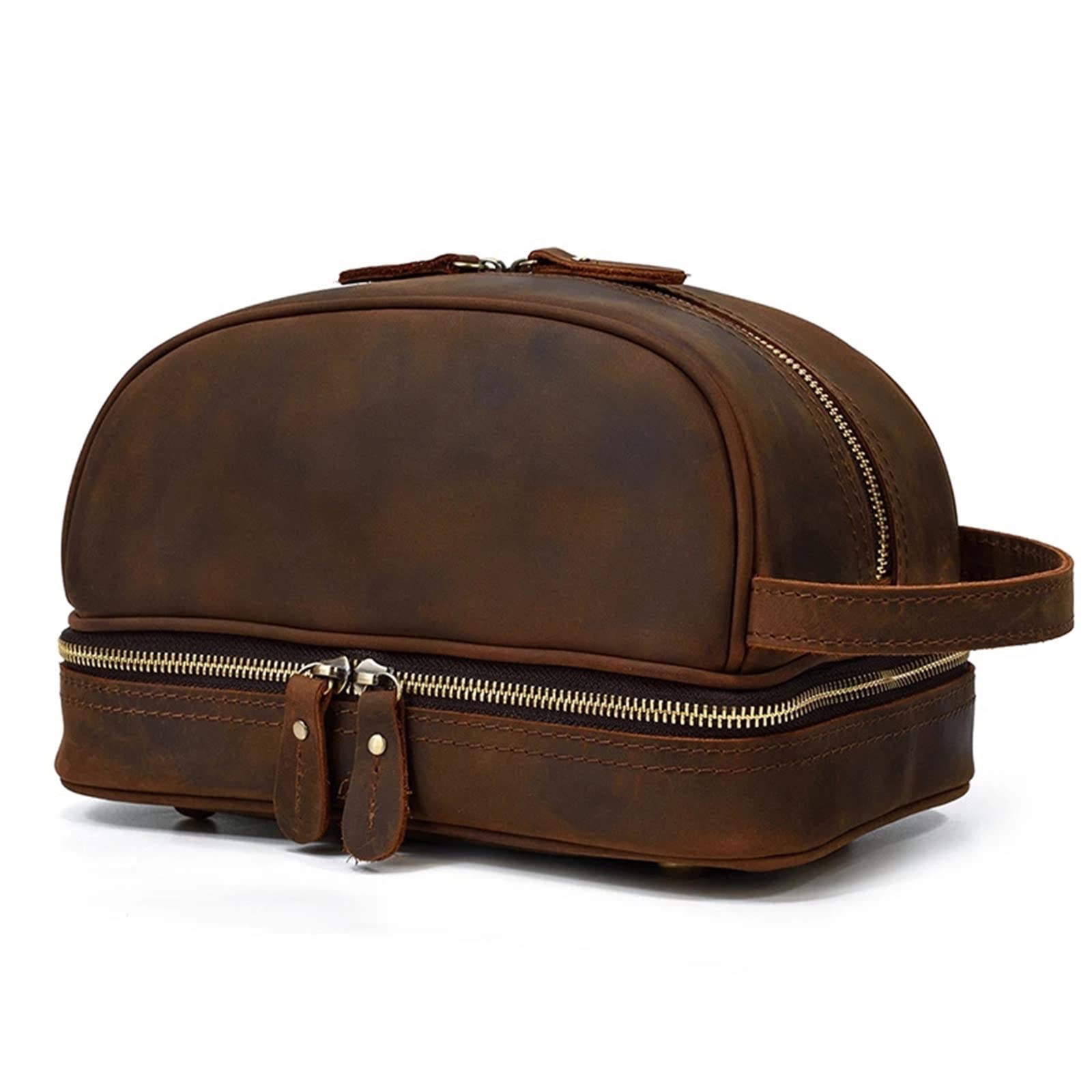 Leather Travel Toiletry Bag