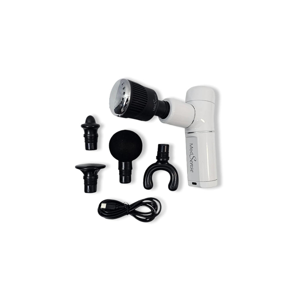 Percussion Massage Gun with Light and Thermal Attachment