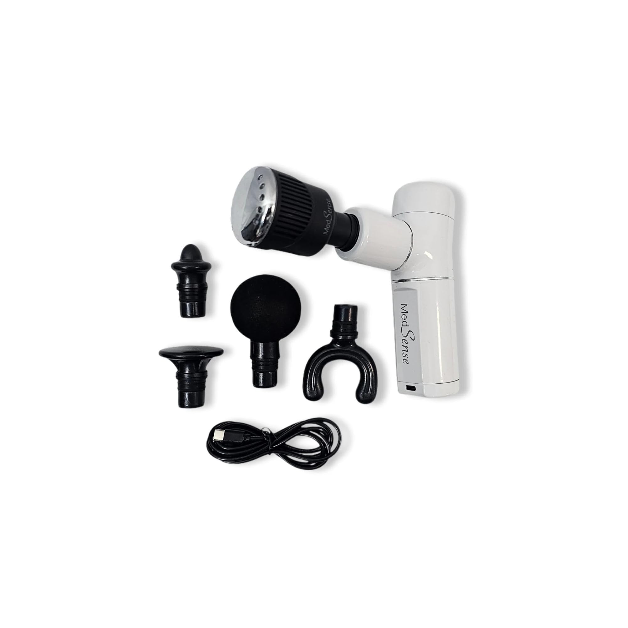 Percussion Massage Gun with Light and Thermal Attachment