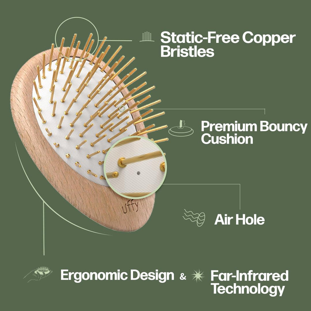 Bamboo Gua Sha Scalp Massage Brush