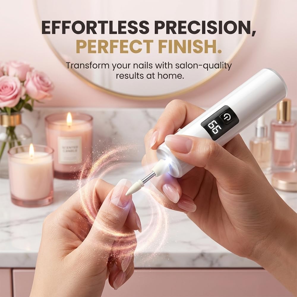 Cordless 3-Speed Electric Nail File