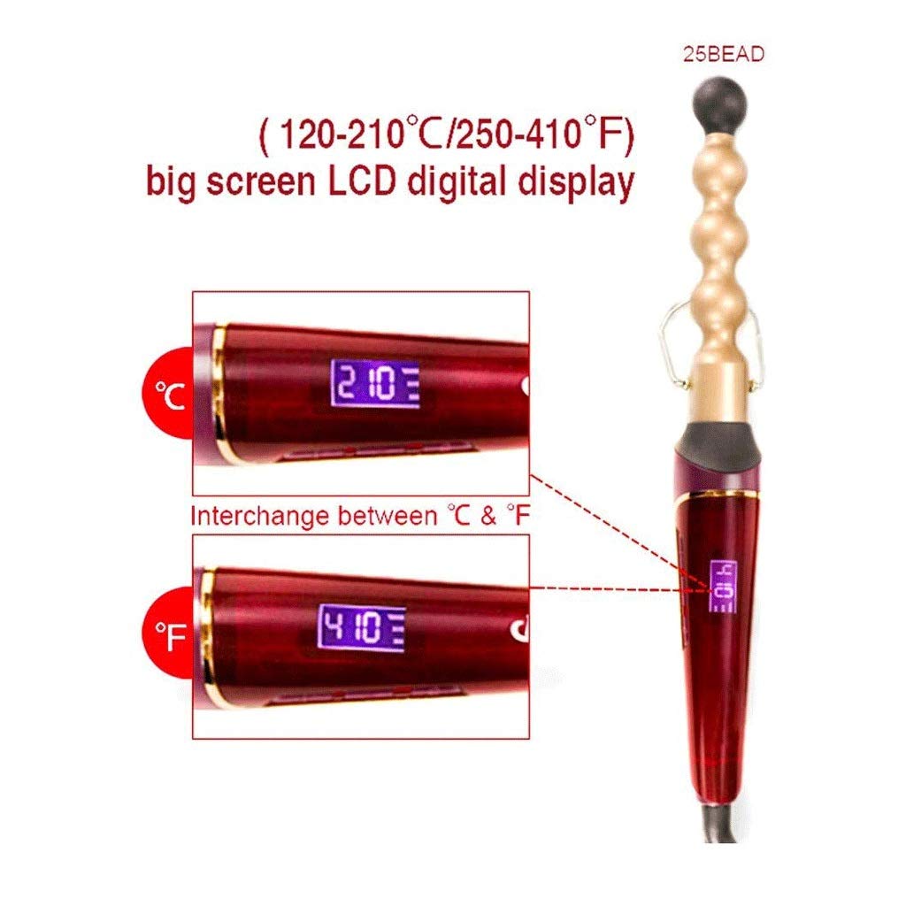 21-30mm Ceramic Tourmaline Curling Wand