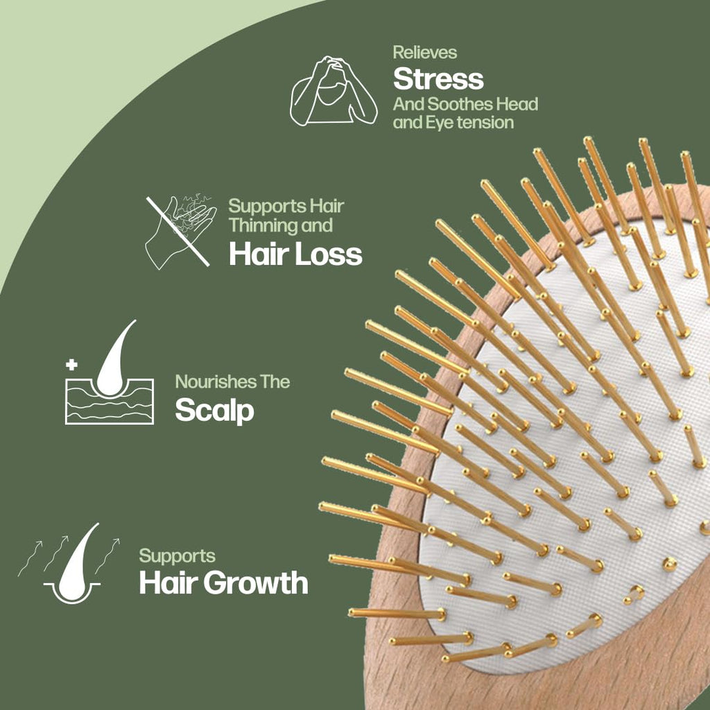 Bamboo Gua Sha Scalp Massage Brush