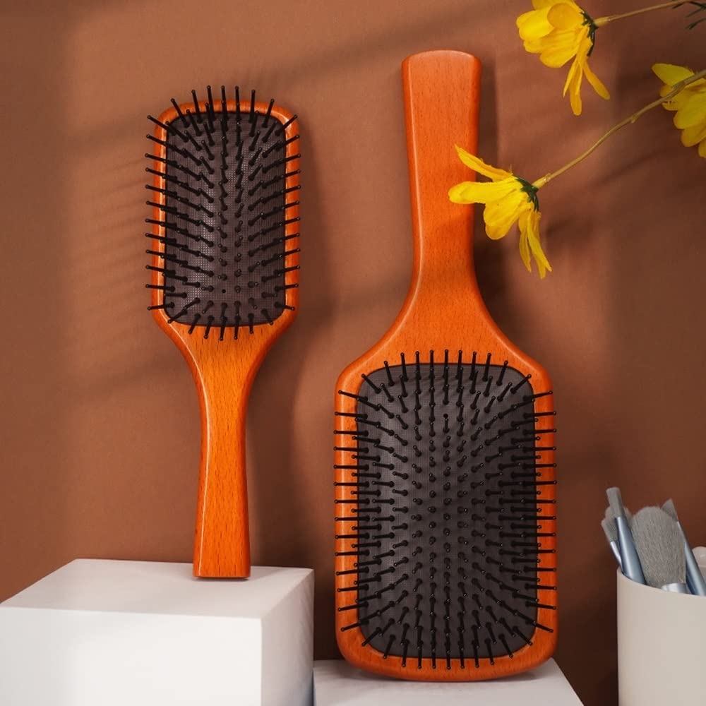 Wooden Air-Cushion Massage Hairbrush
