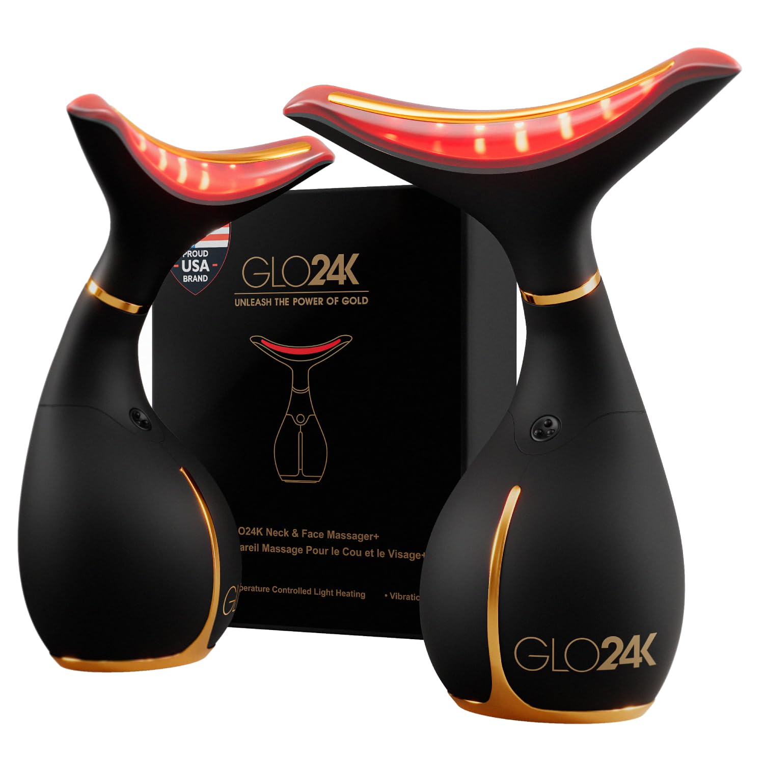 LED Facial Massage Wand with Heat and Vibration