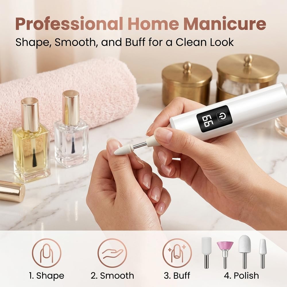 Cordless 3-Speed Electric Nail File