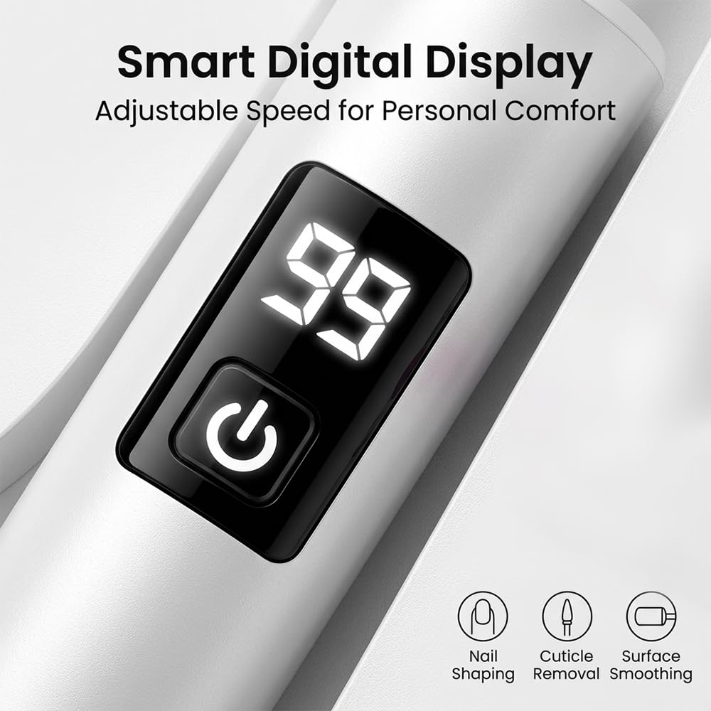 Cordless 3-Speed Electric Nail File