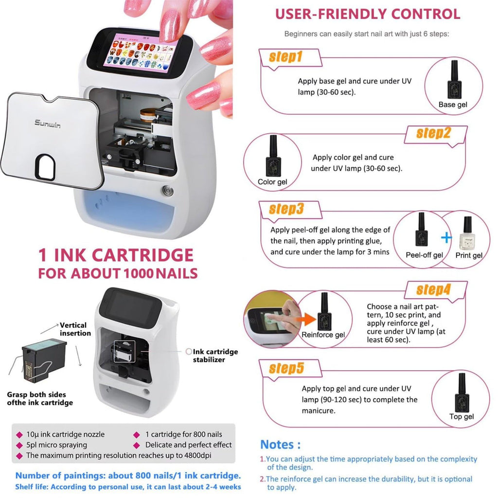 Smart 3D Nail Art Printer Kit