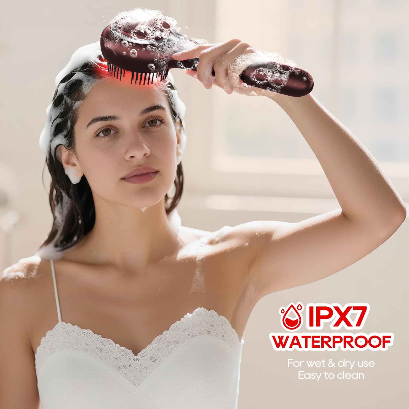 3-in-1 Waterproof Electric Scalp Massager