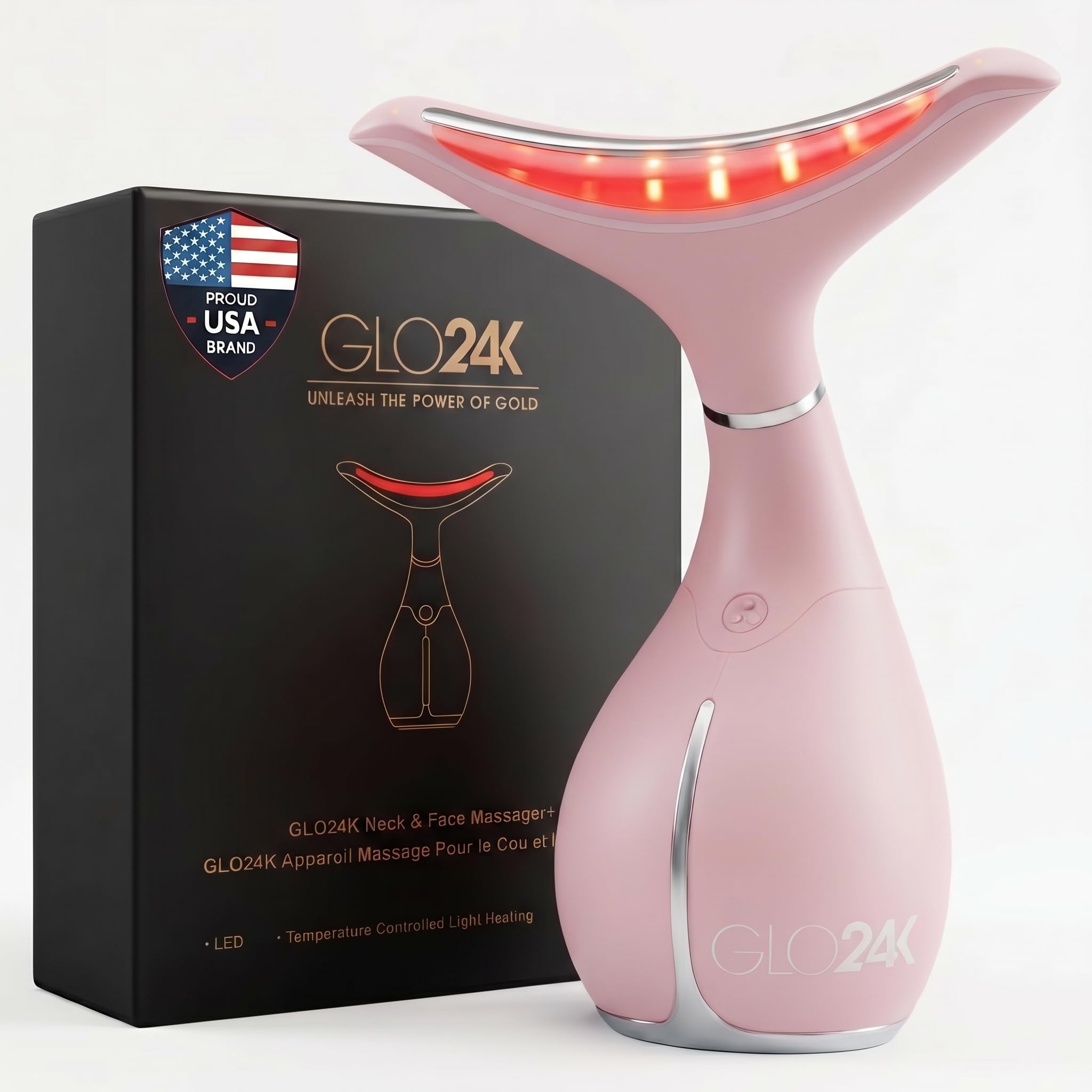 LED Facial Massage Wand with Heat and Vibration