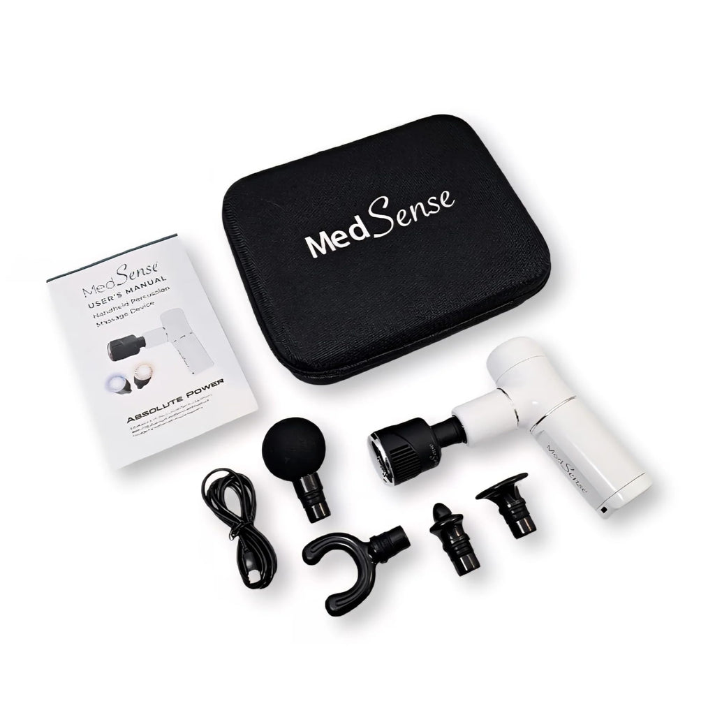 Percussion Massage Gun with Light and Thermal Attachment