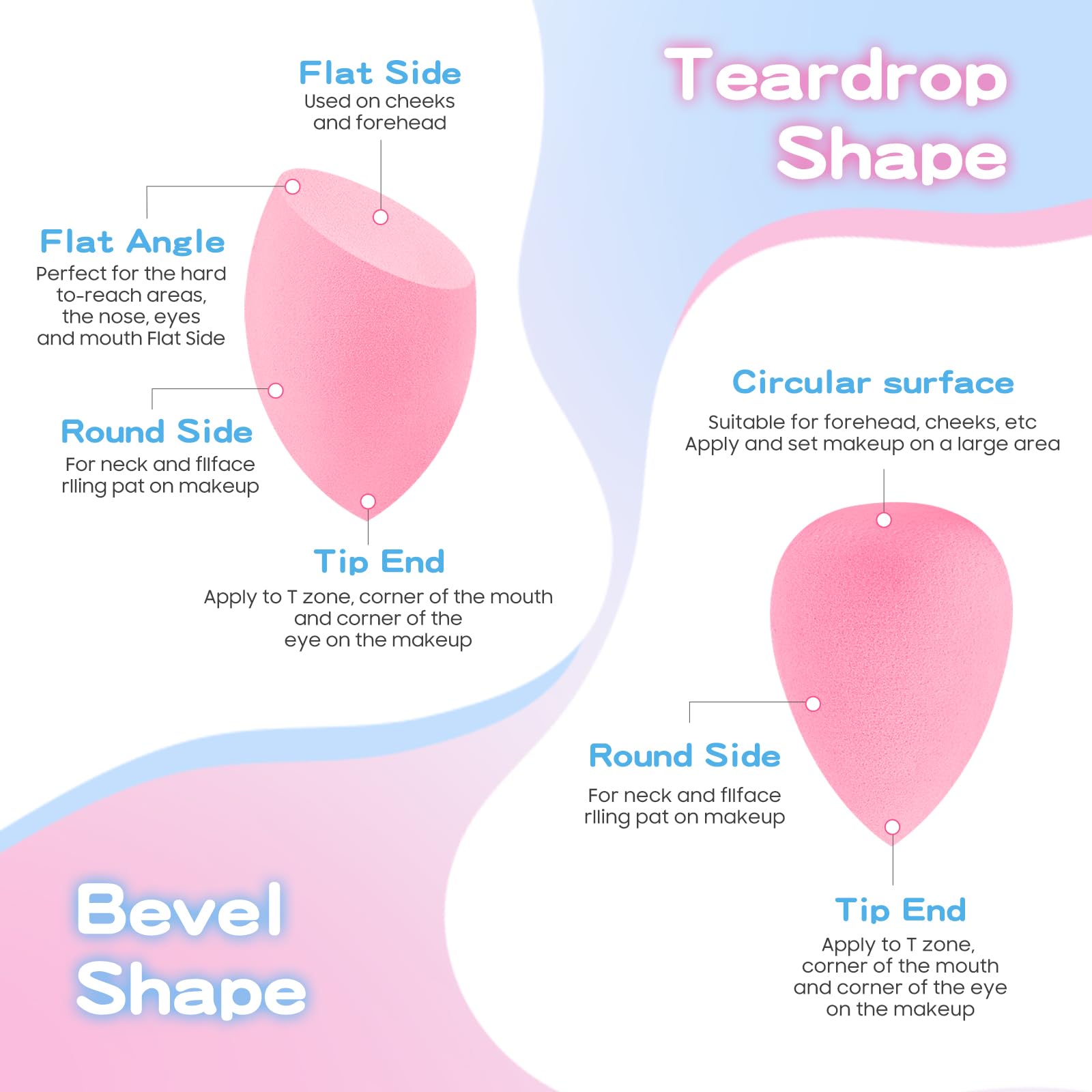 15-Piece Latex-Free Makeup Sponge Set
