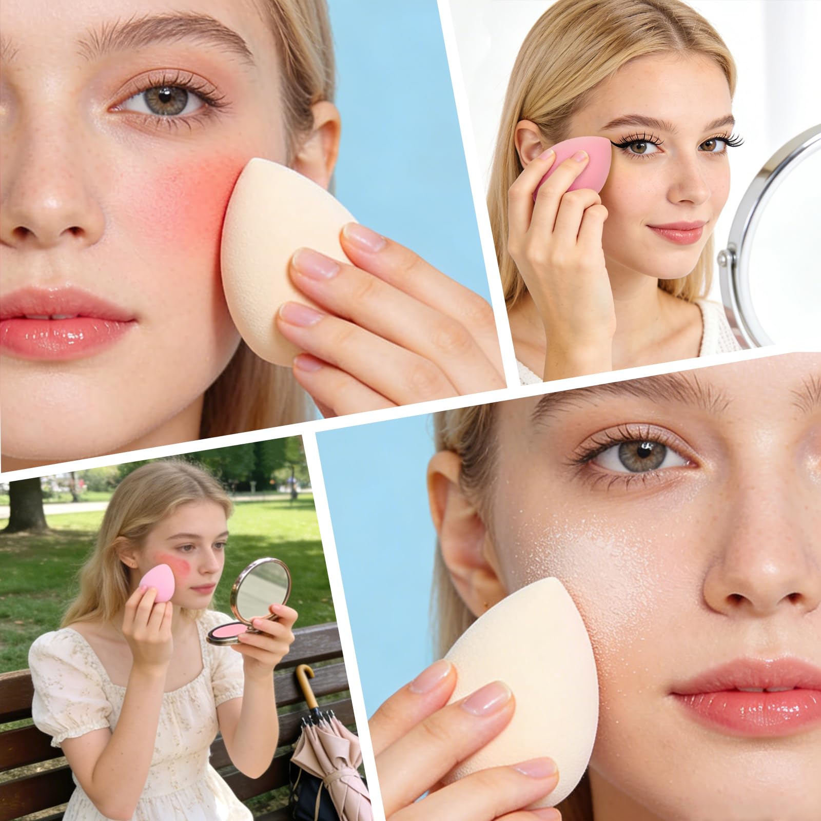 15-Piece Latex-Free Makeup Sponge Set