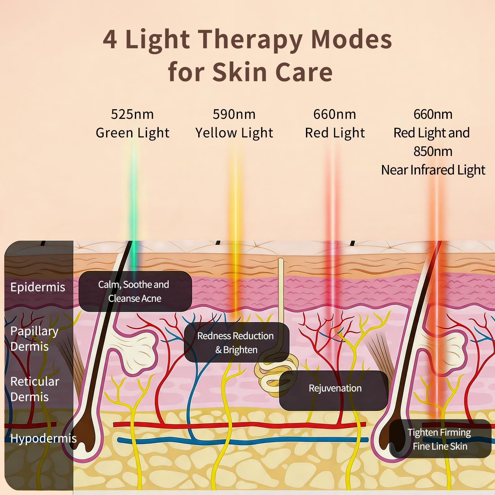 Rechargeable LED Photon Face Mask