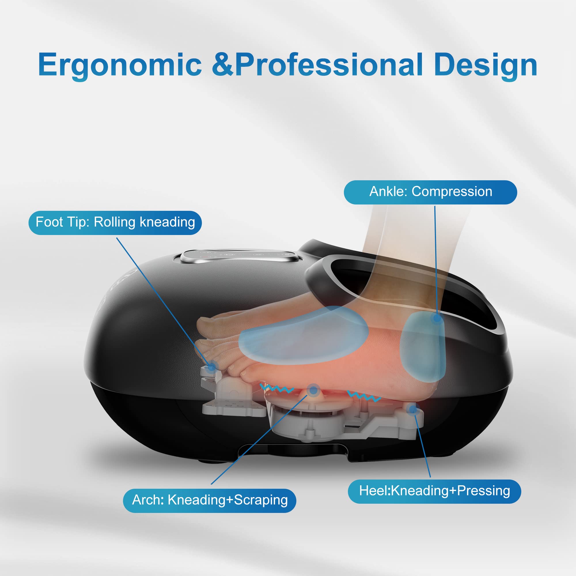 Heated Foot and Scalp Massager Set