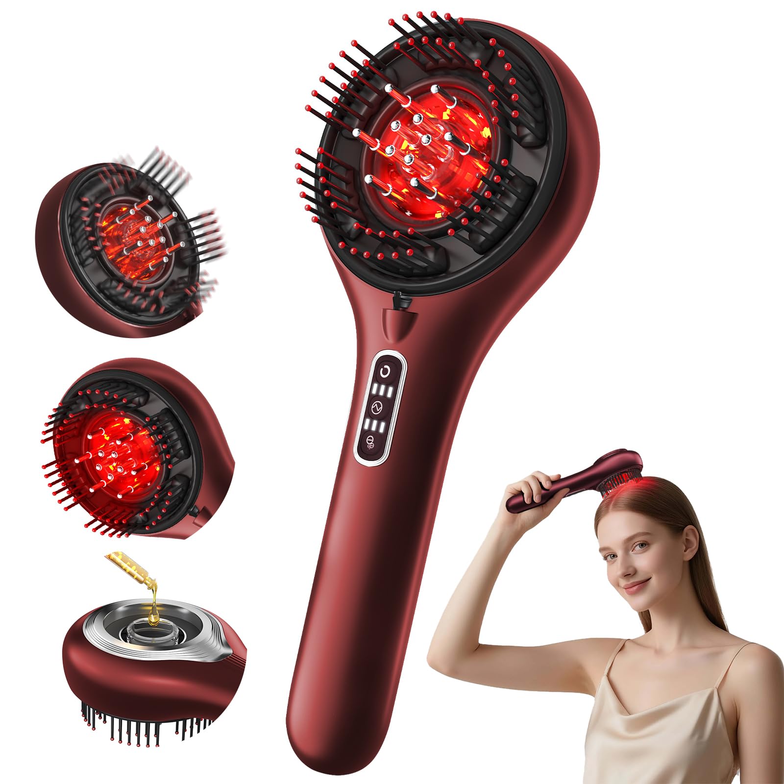 3-in-1 Waterproof Electric Scalp Massager