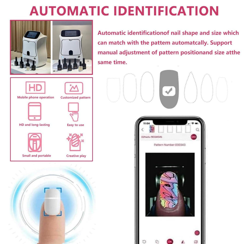 Smart 3D Nail Art Printer Kit