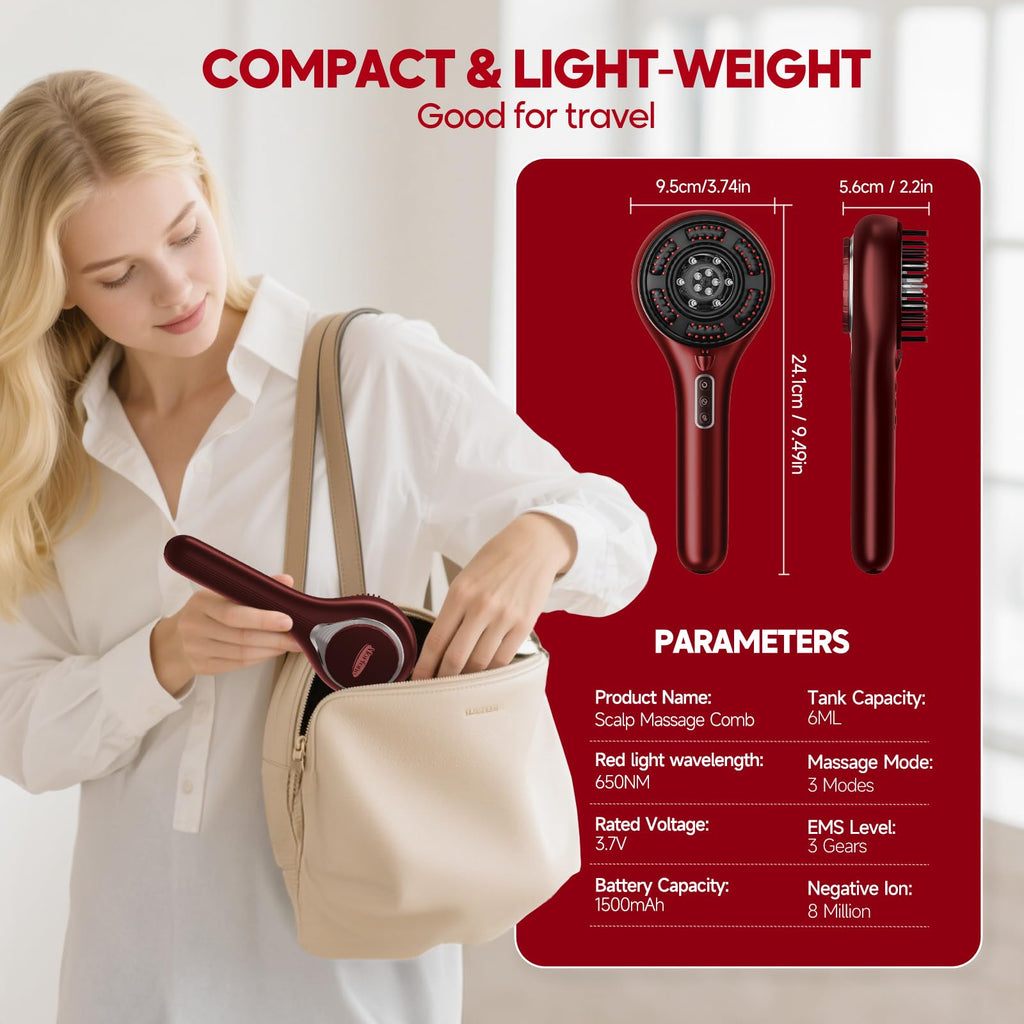 3-in-1 Waterproof Electric Scalp Massager