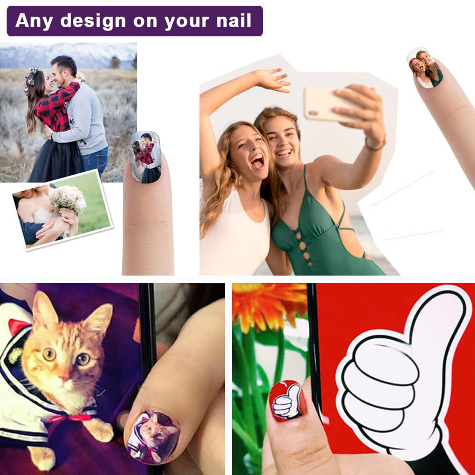 Portable Mobile Nail Painting Machine with Tool Set
