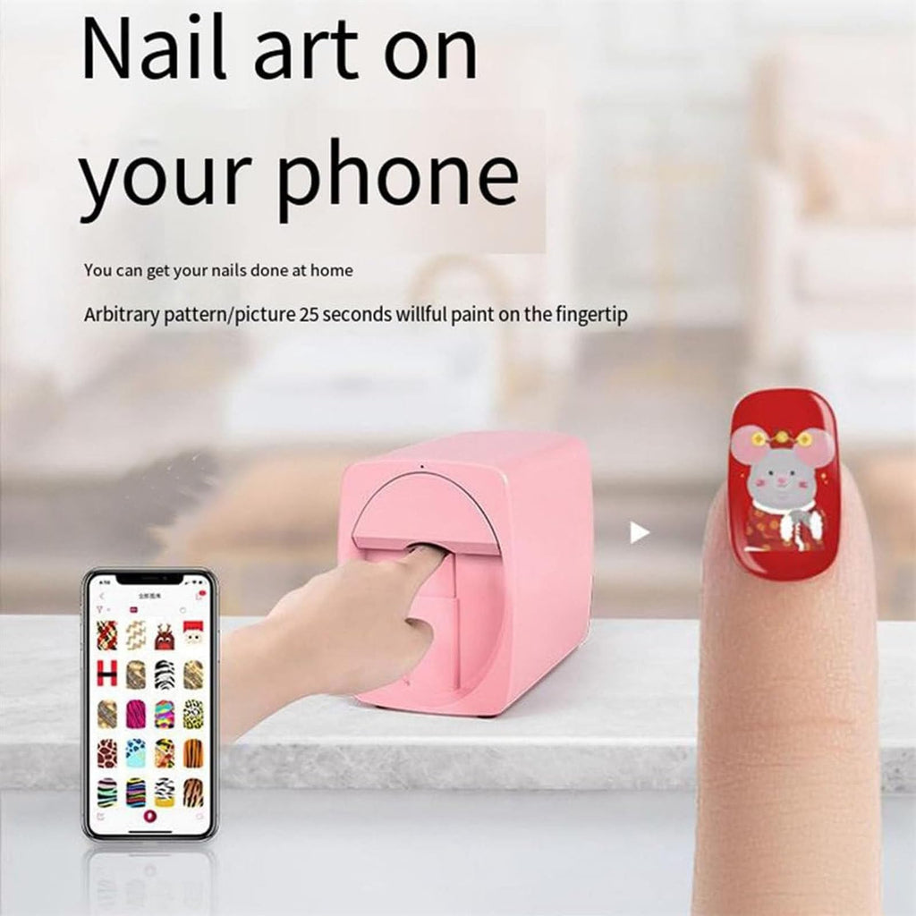 App-Controlled Portable Nail Painting Machine