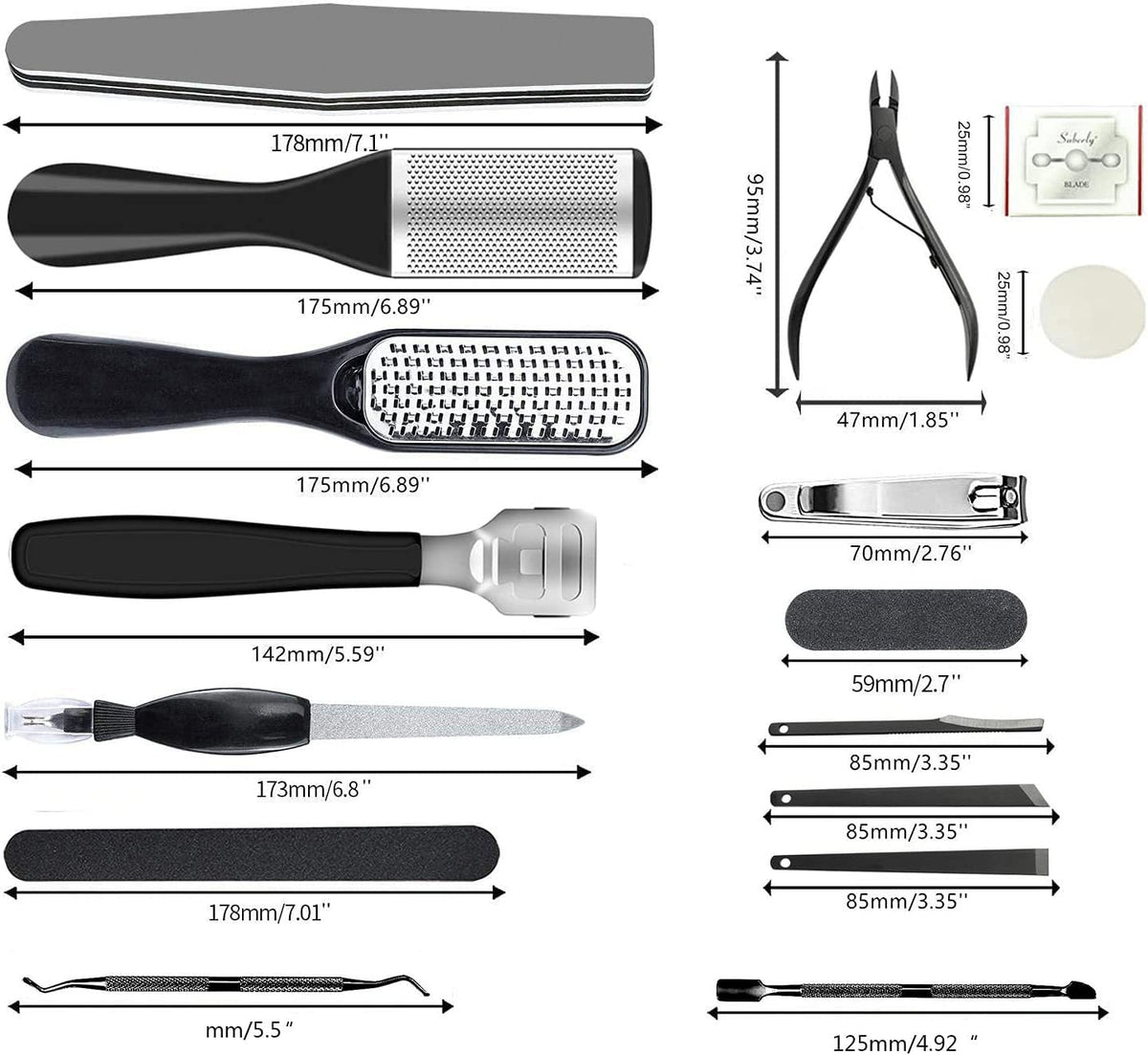 36-Piece Manicure and Pedicure Kit