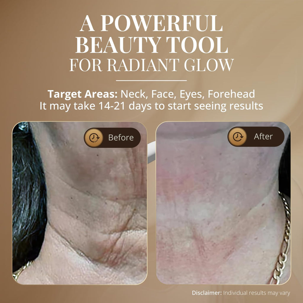 LED Facial Massage Wand with Heat and Vibration